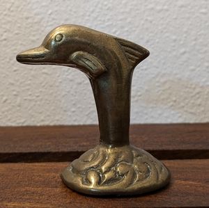 Brass Dolphin Figure